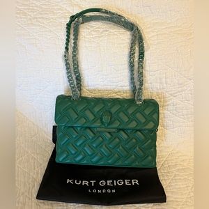 Kurt Geiger Kensington Bag, Drench, Medium Green